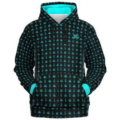 Tequila Full Zip - Black / Teal