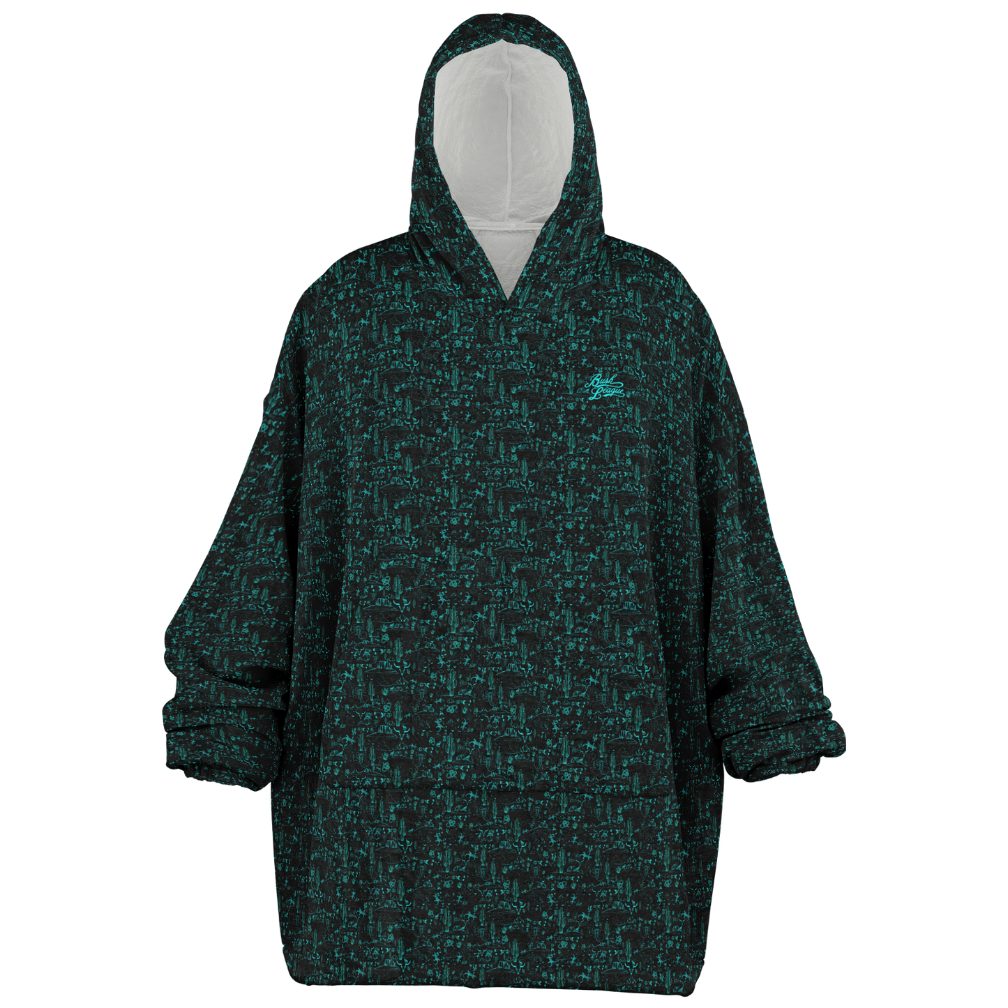 The Desert Huge Hoodie - Teal