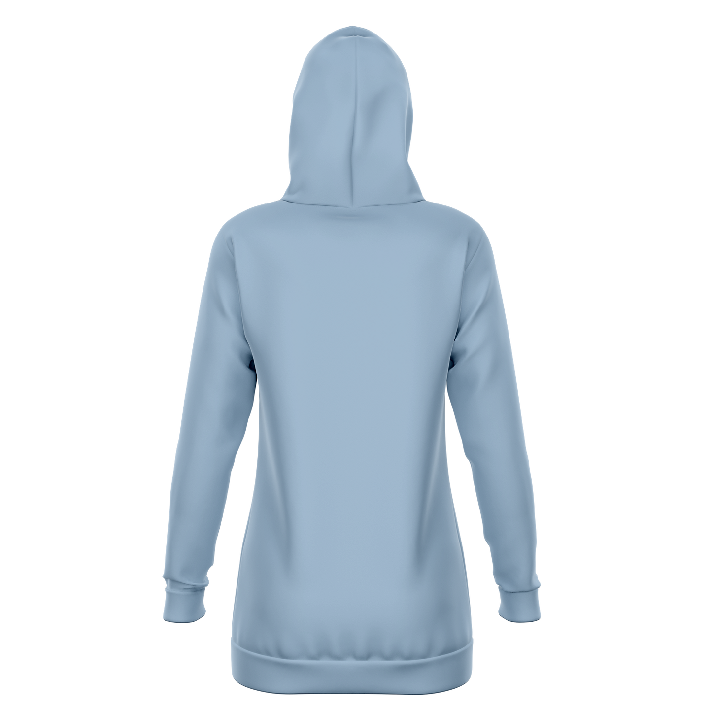 Whack Fuck Athletic Longline Hoodie - Light Blue