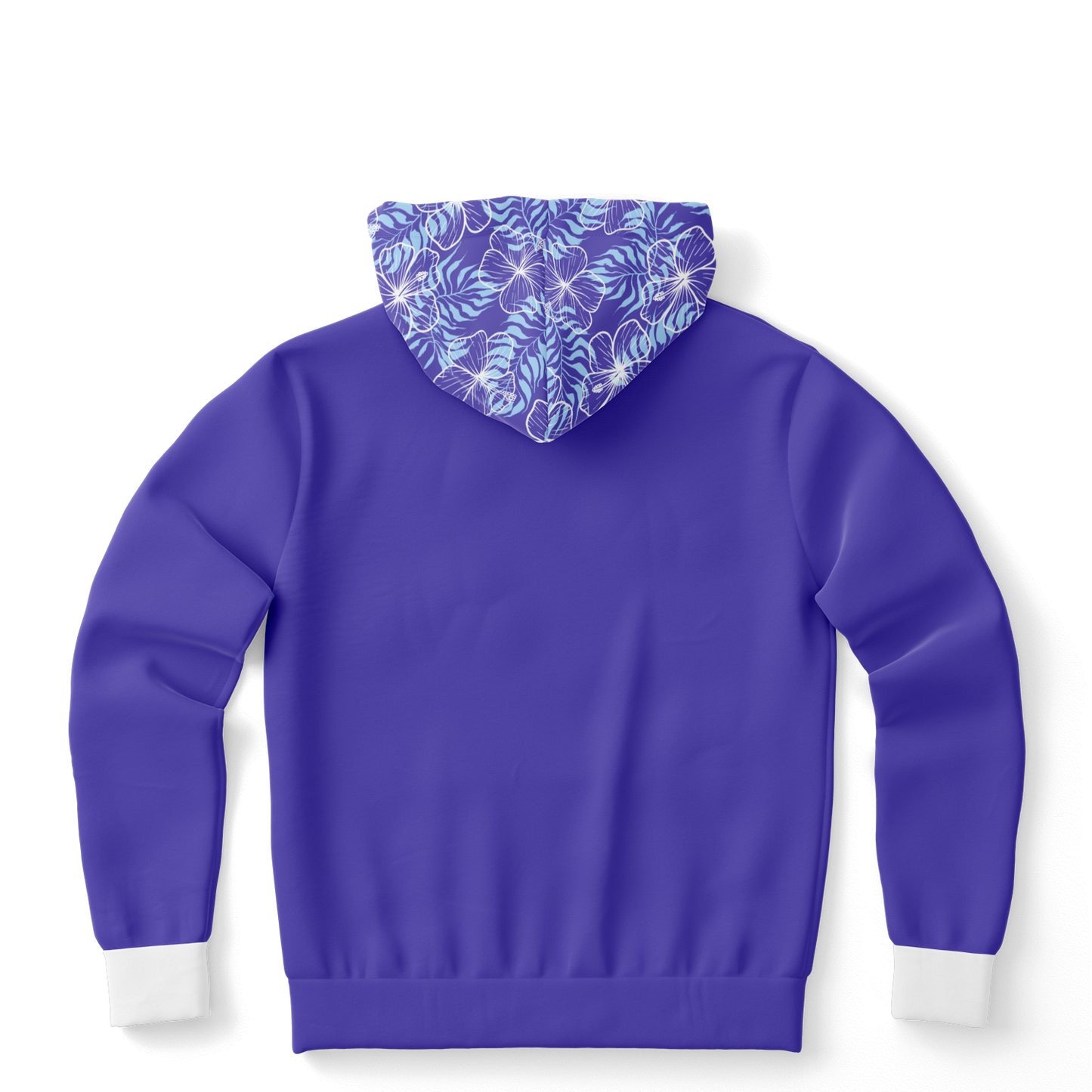 Hibiscus Hoodie - Blue / White