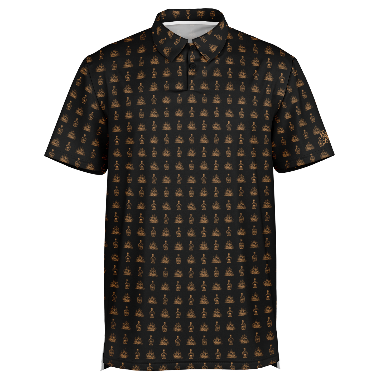 Tequila Golf Polo - Black / Copper