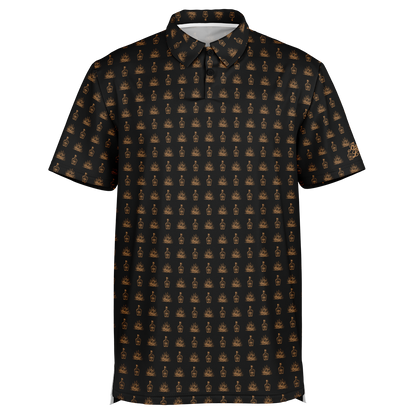 Tequila Golf Polo - Black / Copper