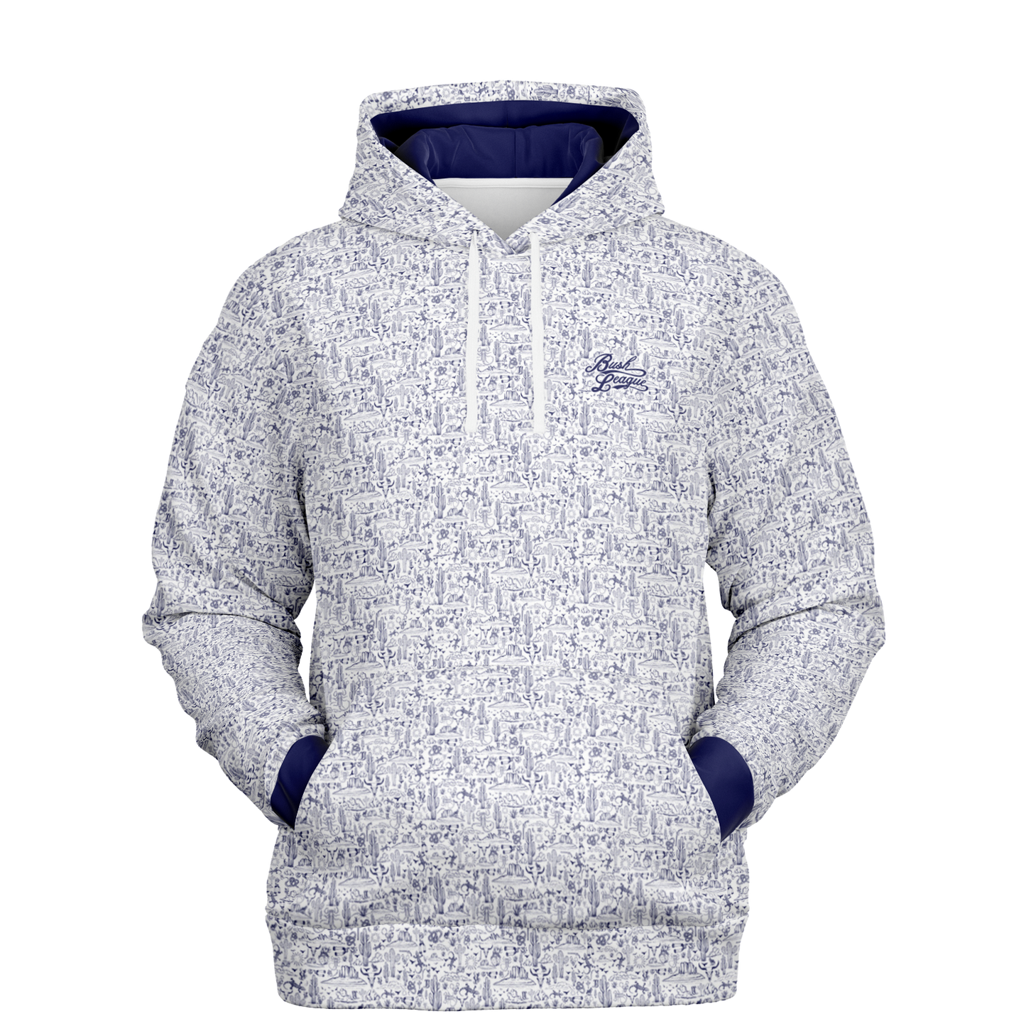 The Desert Athletic Hoodie - White / Blue