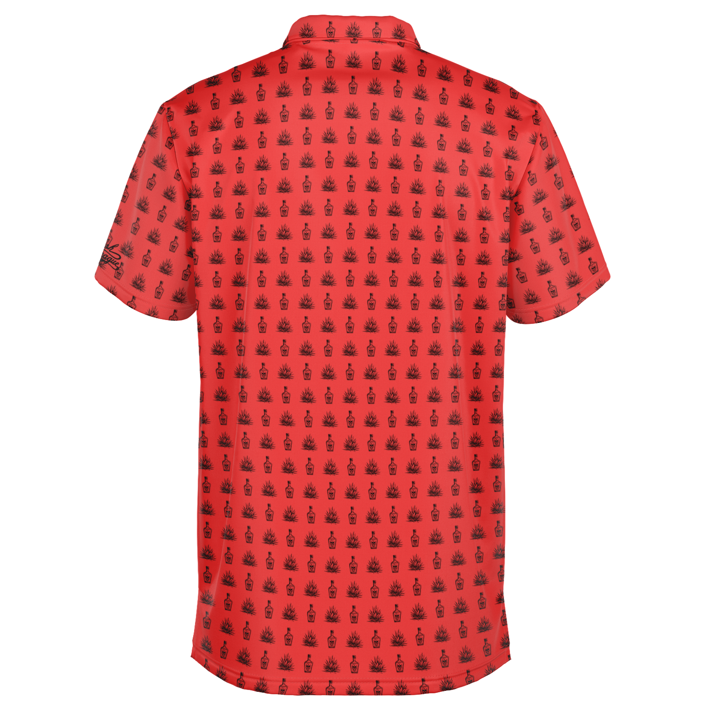 Tequila Golf Polo - Red / Black