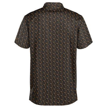 Breakfast Ball Golf Polo Copper Black