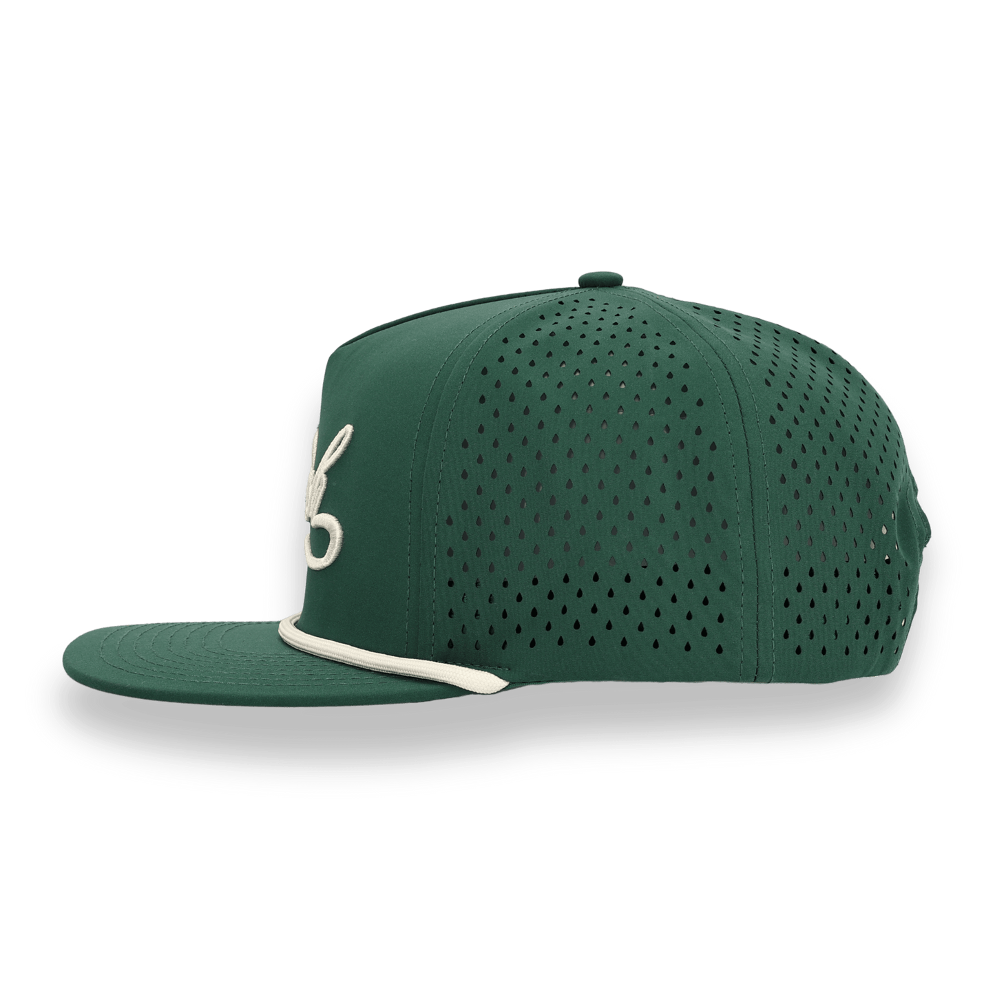 Bush Flat Bill Hat - Green / White