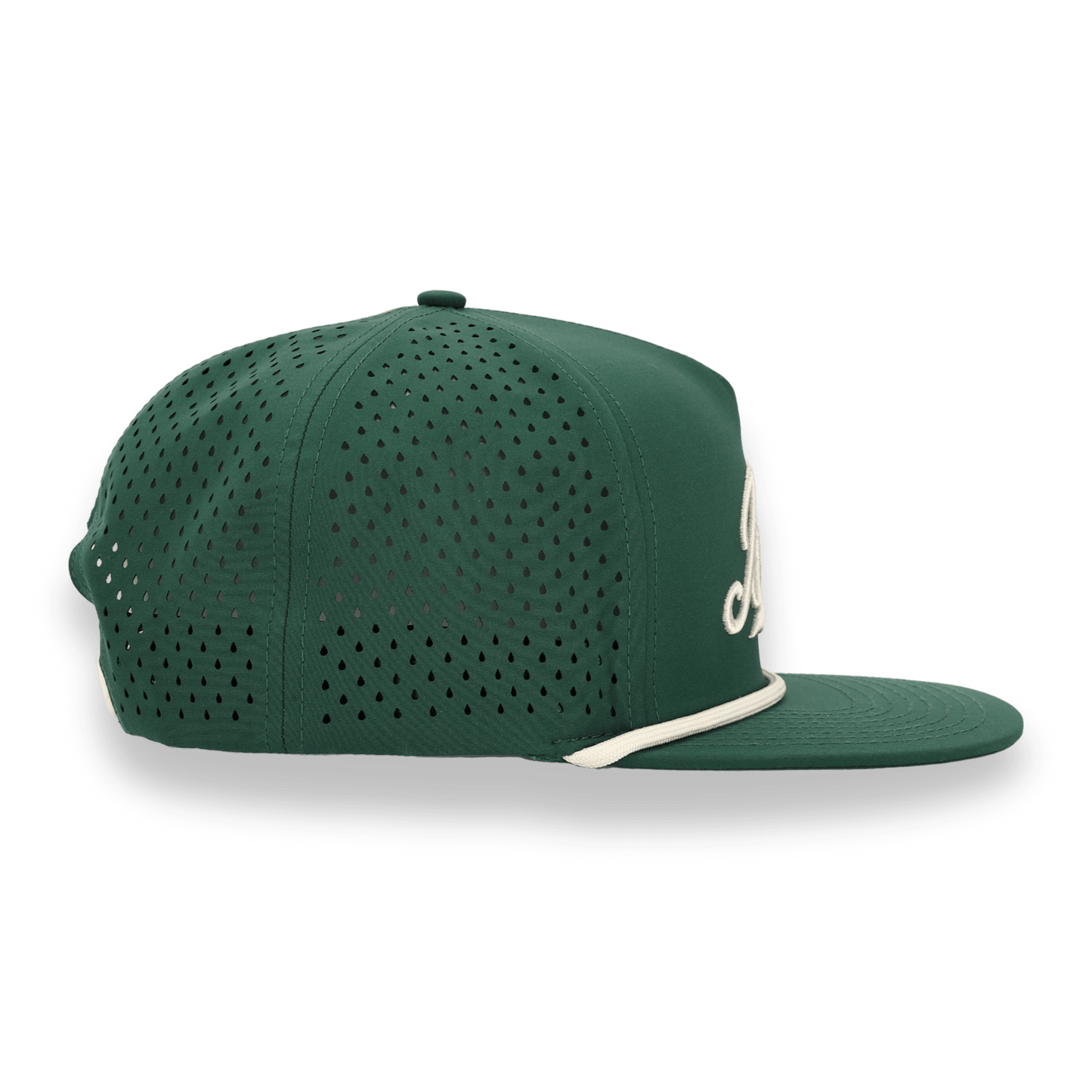 Bush Flat Bill Hat - Green / White