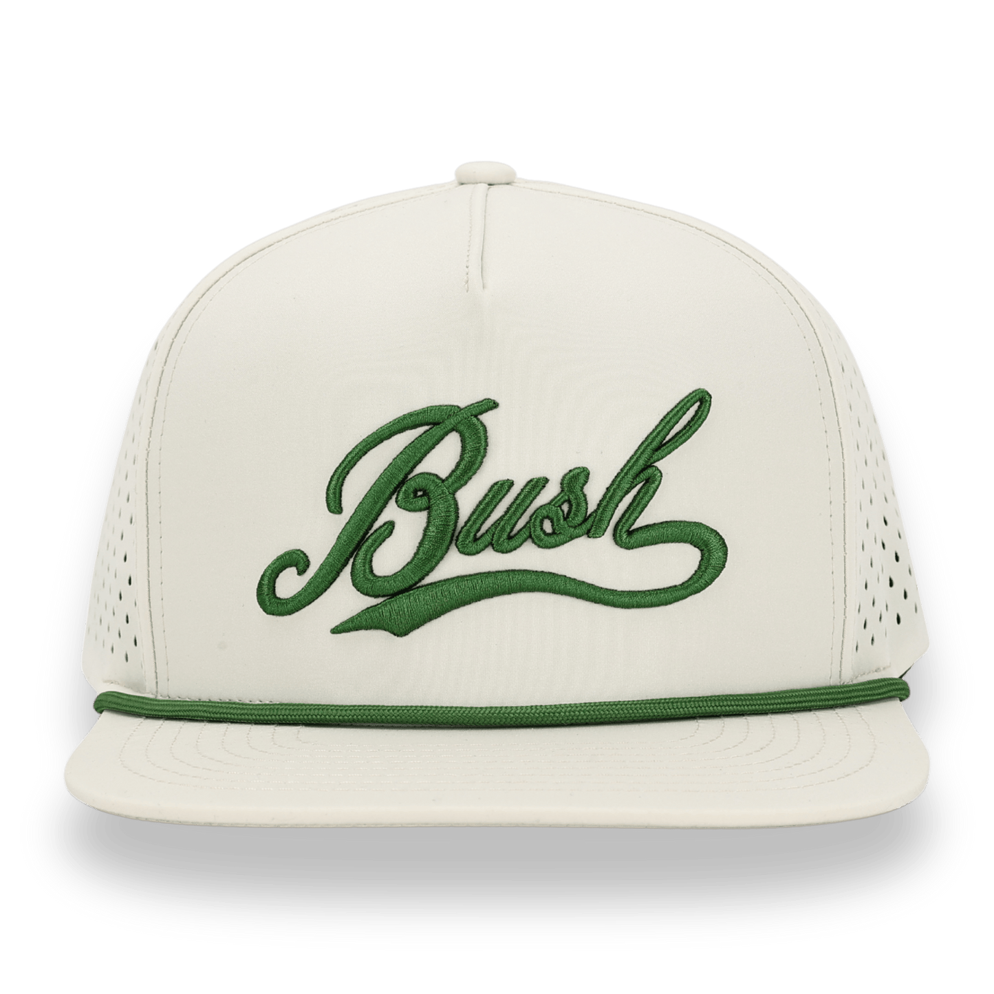 Bush Flat Bill Hat - White / Green