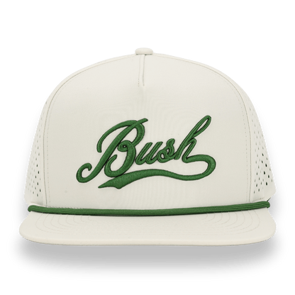 Bush Flat Bill Hat - White / Green
