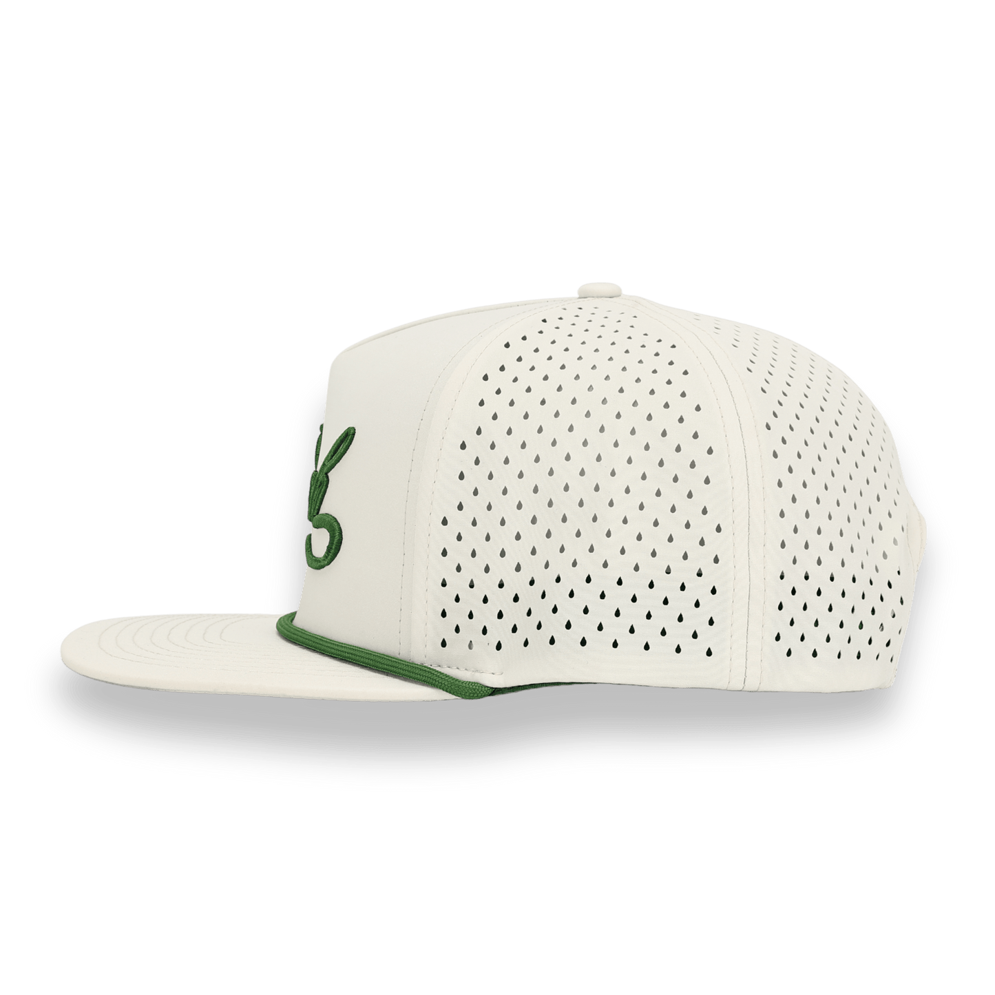 Bush Flat Bill Hat - White / Green