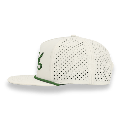 Bush Flat Bill Hat - White / Green