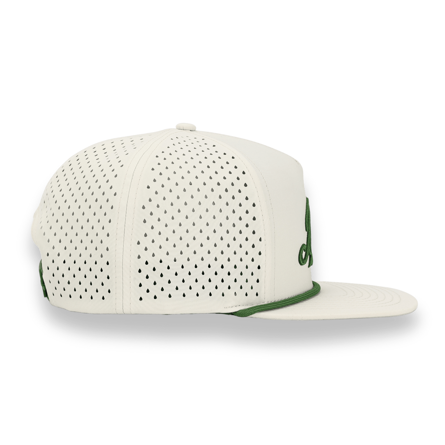 Bush Flat Bill Hat - White / Green