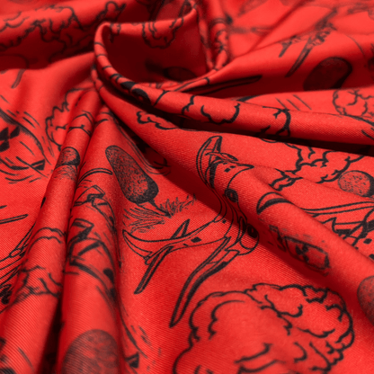 Dropping Bombs Golf Polo - Red