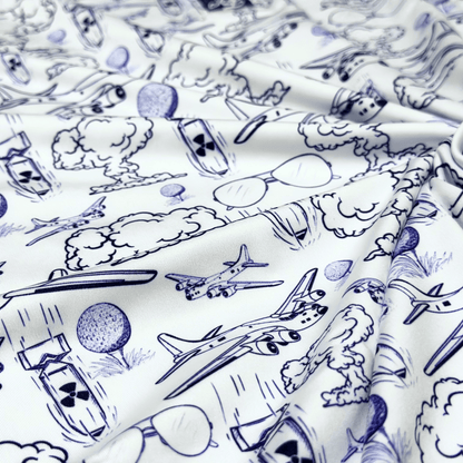 Dropping Bombs Golf Polo- White