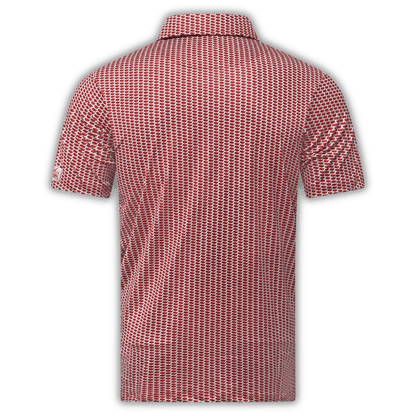 Men's Mandate Golf Shirt. Back of golf polo. 