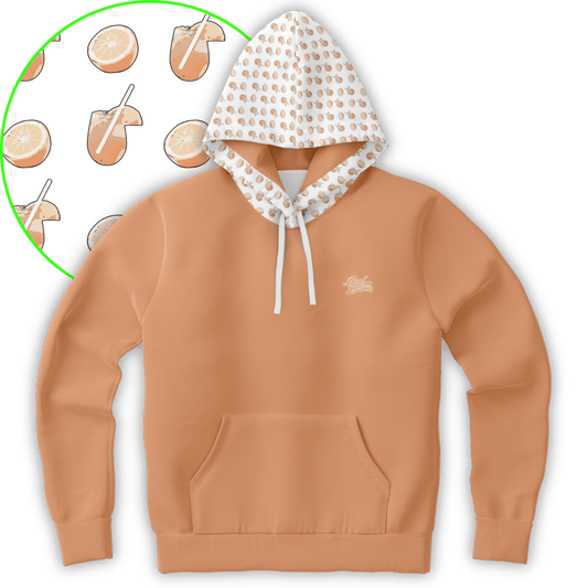 Orange Cocktail Hoodie - Solid