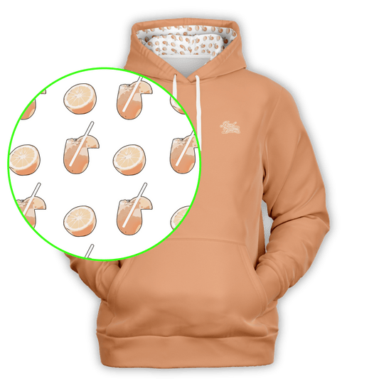 Orange Cocktail Athletic Hoodie - Solid