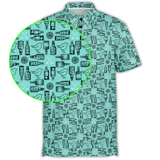 Birdie Bottle Golf Polo - Mint