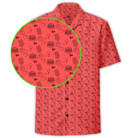 Breakfast Ball Button Up - Coral