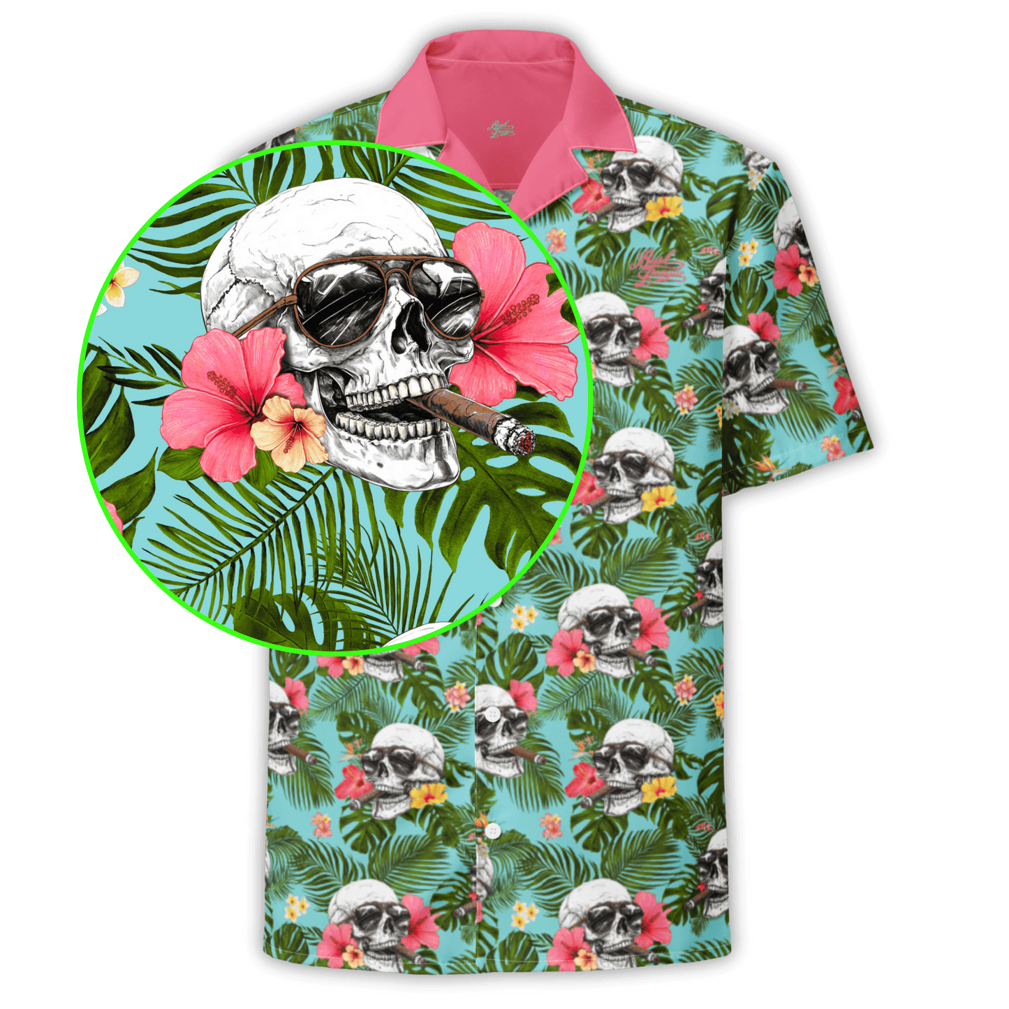 Smokin Skulls Button Up