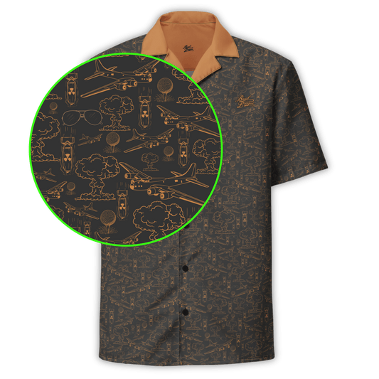 Dropping Bombs Button Up - Copper