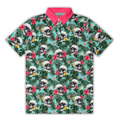 Smokin Skulls Golf Polo