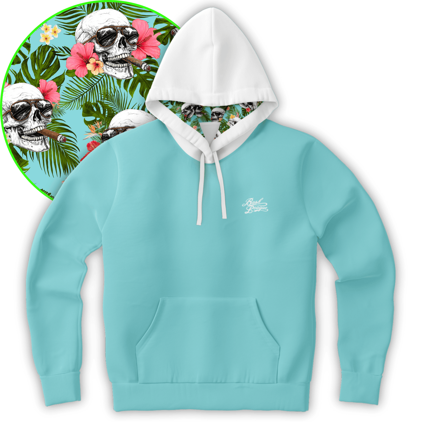 Smokin Skulls Hoodie - Blue