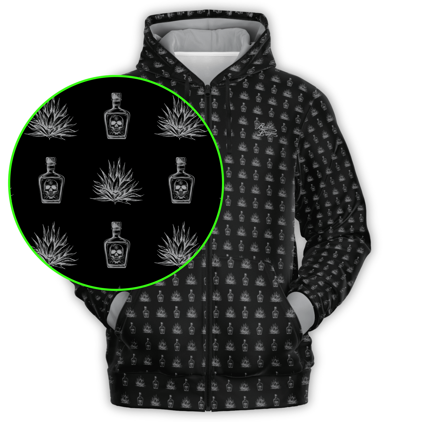 Tequila Full Zip - Black Grey