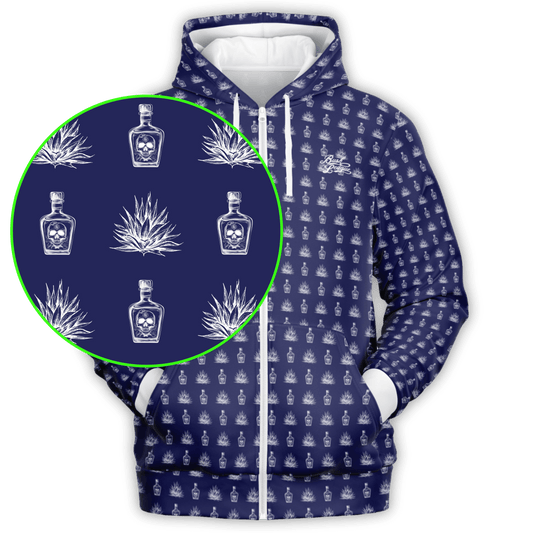 Tequila Full Zip - Blue / White