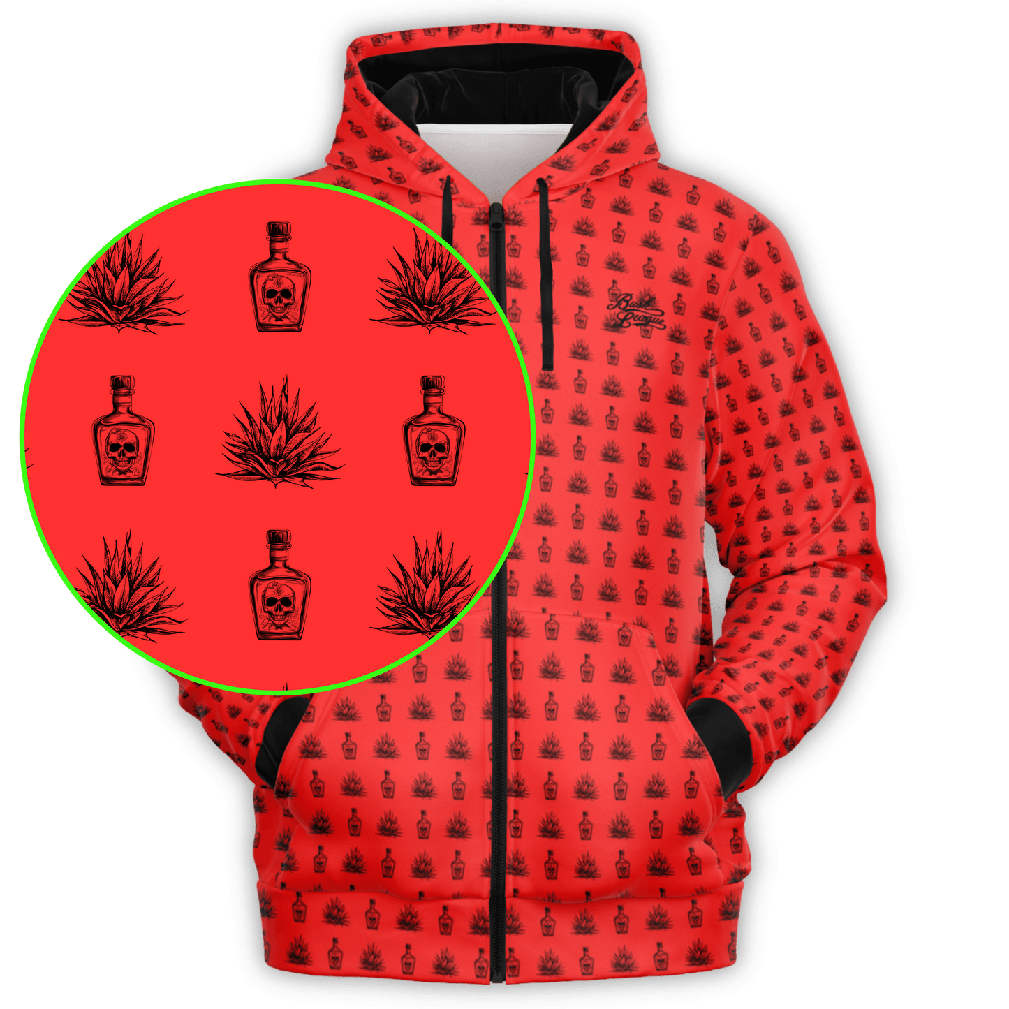 Tequila Full Zip - Red / Black