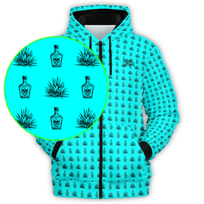 Tequila Full Zip - Teal / Black