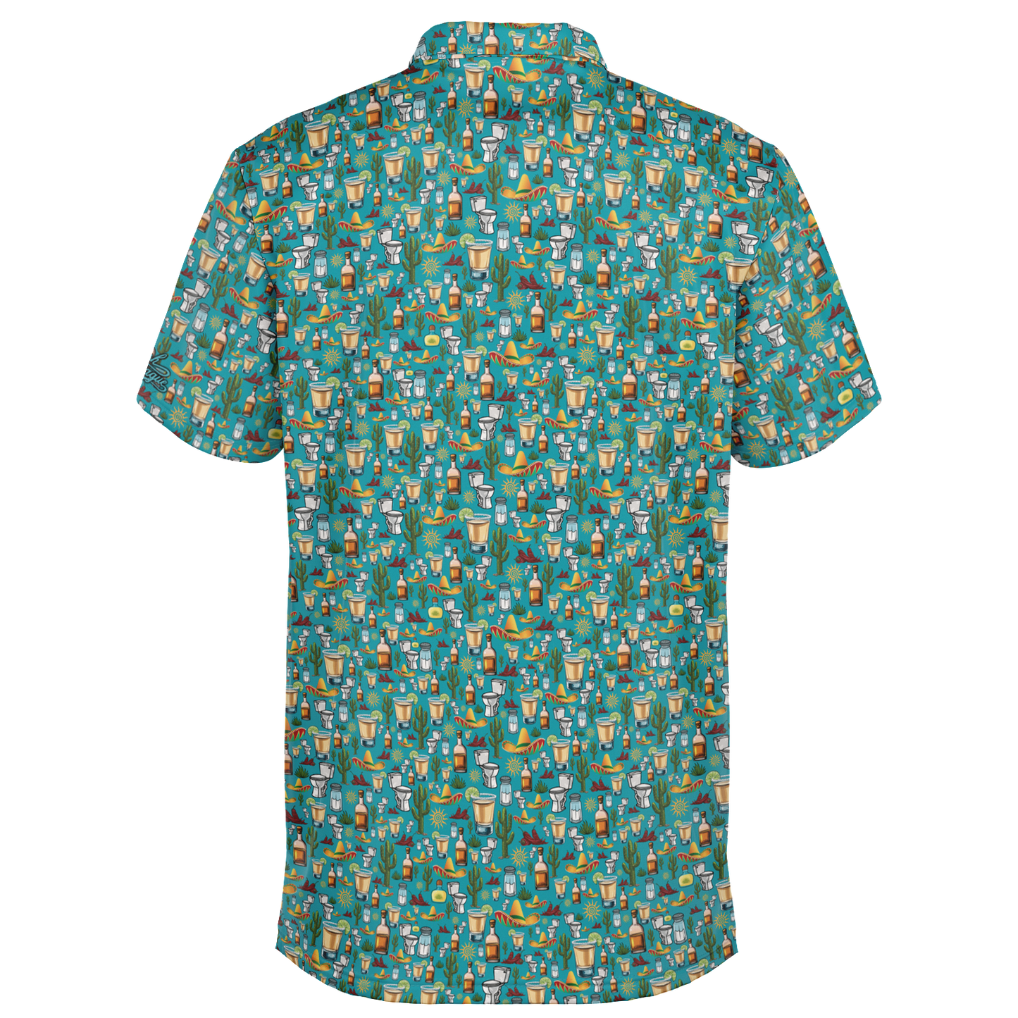 Tequila Golf Polo-Back Desert Blue
