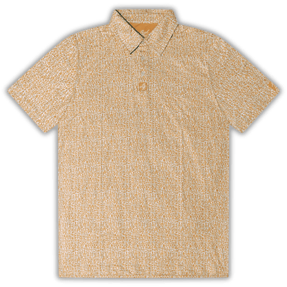 Tequila golf shirt. Polo layed out flat