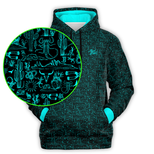 The Desert - Black / Teal