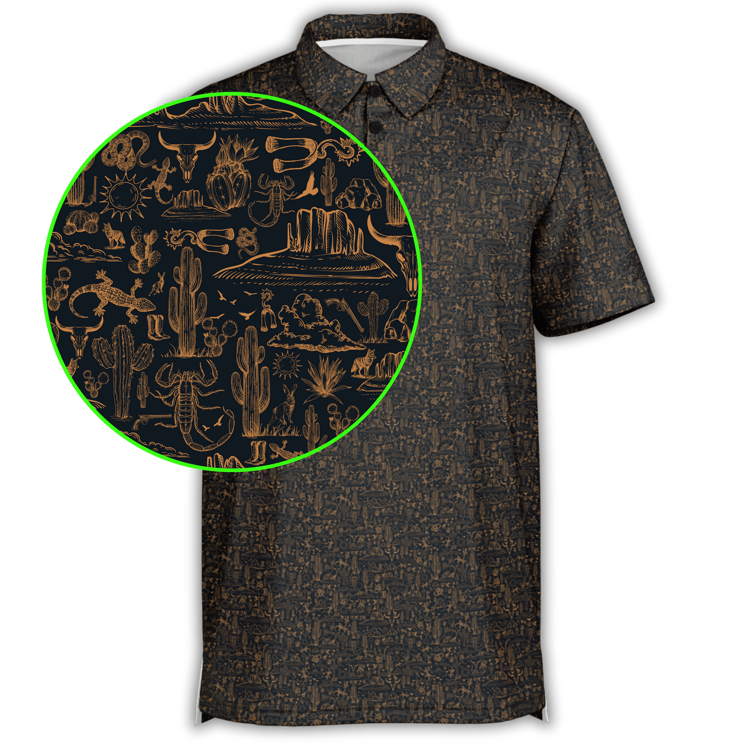 The Desert Polo - Black / Copper