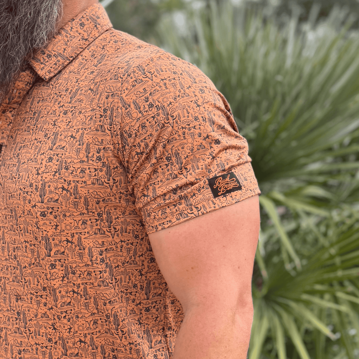*NEW* The Desert Golf Polo - Copper / Black