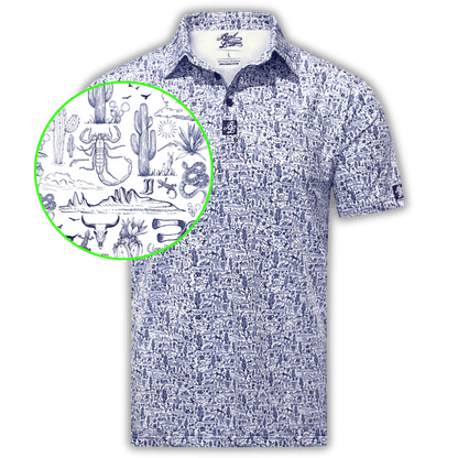 The Desert Golf Polo - White