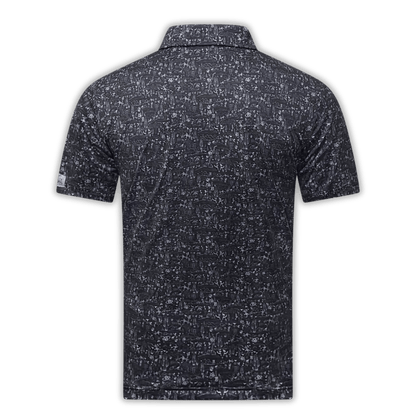 The Desert Golf Polo - Black / Silver