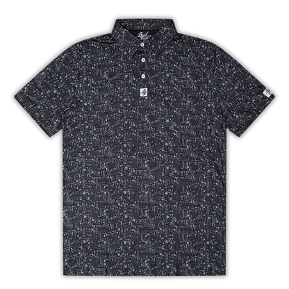 The Desert Golf Polo - Black / Silver
