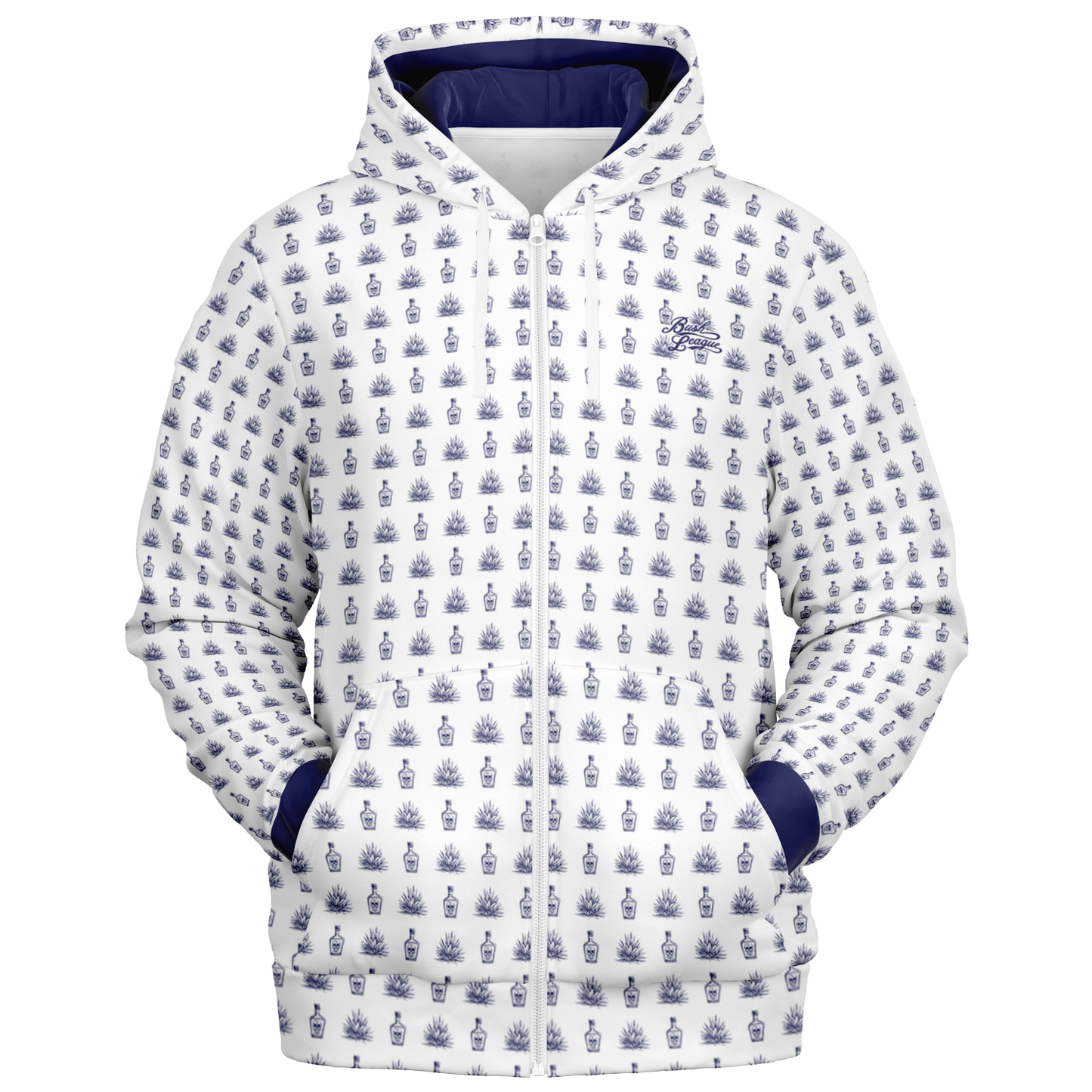 Tequila Full Zip - White / Blue