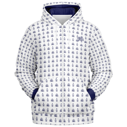 Tequila Full Zip - White / Blue