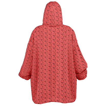 Breakfast Ball Huge Hoodie - Coral