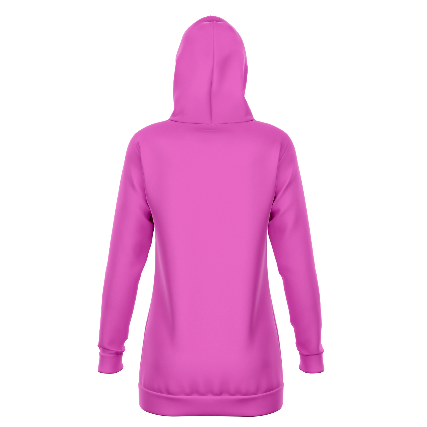 The Desert Athletic Longline Hoodie - Solid Pink