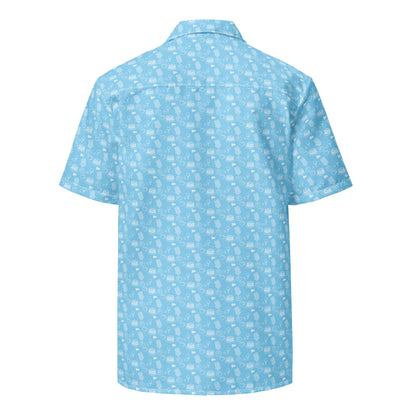 Breakfast Ball Button Up - Light Blue