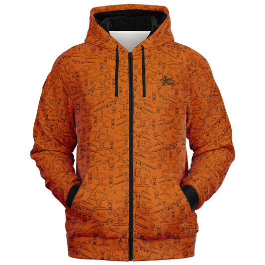 Dropping Bombs Full Zip - Burnt Orange