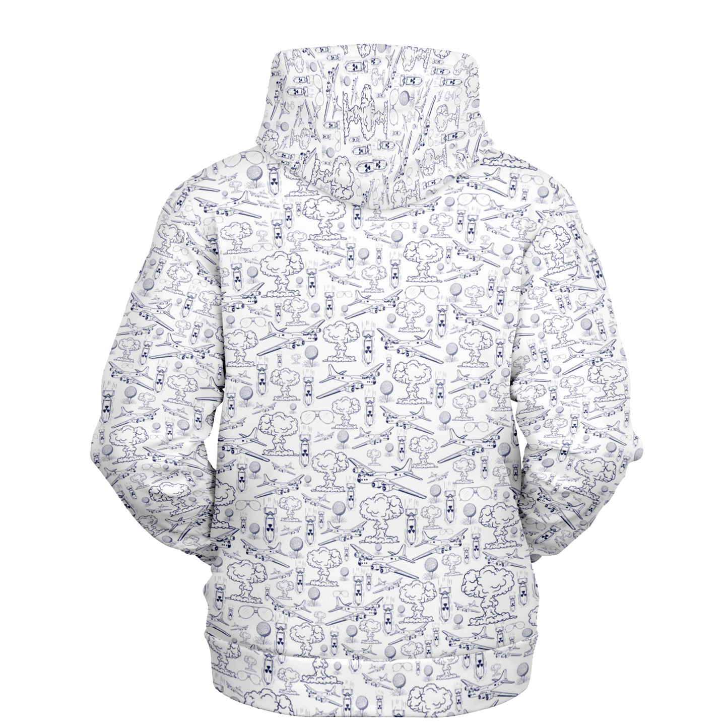 Dropping Bombs Athletic Hoodie - White