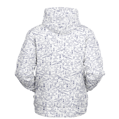 Dropping Bombs Athletic Hoodie - White