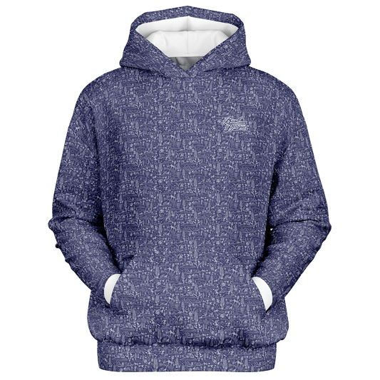 The Desert Heavyweight Oversized Hoodie - Blue White