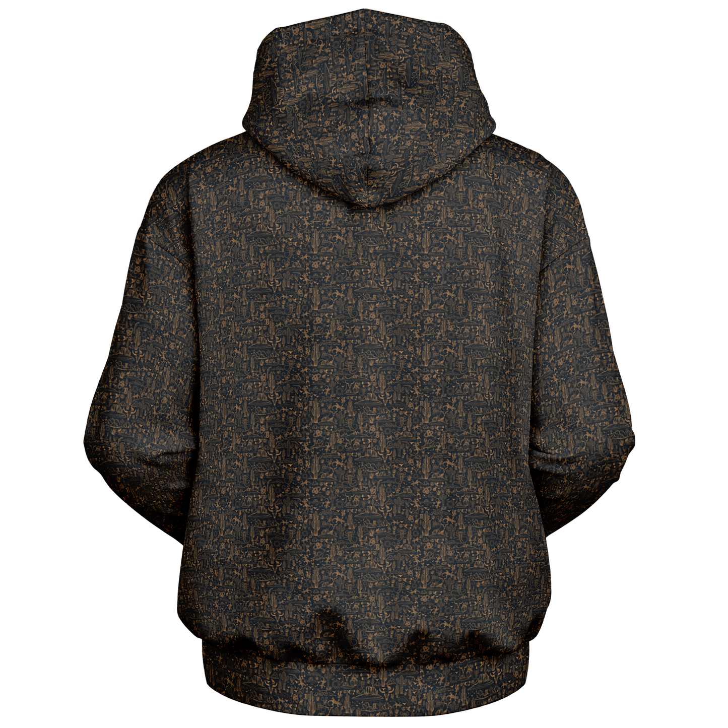 The Desert Oversized Hoodie - Grey / Copper