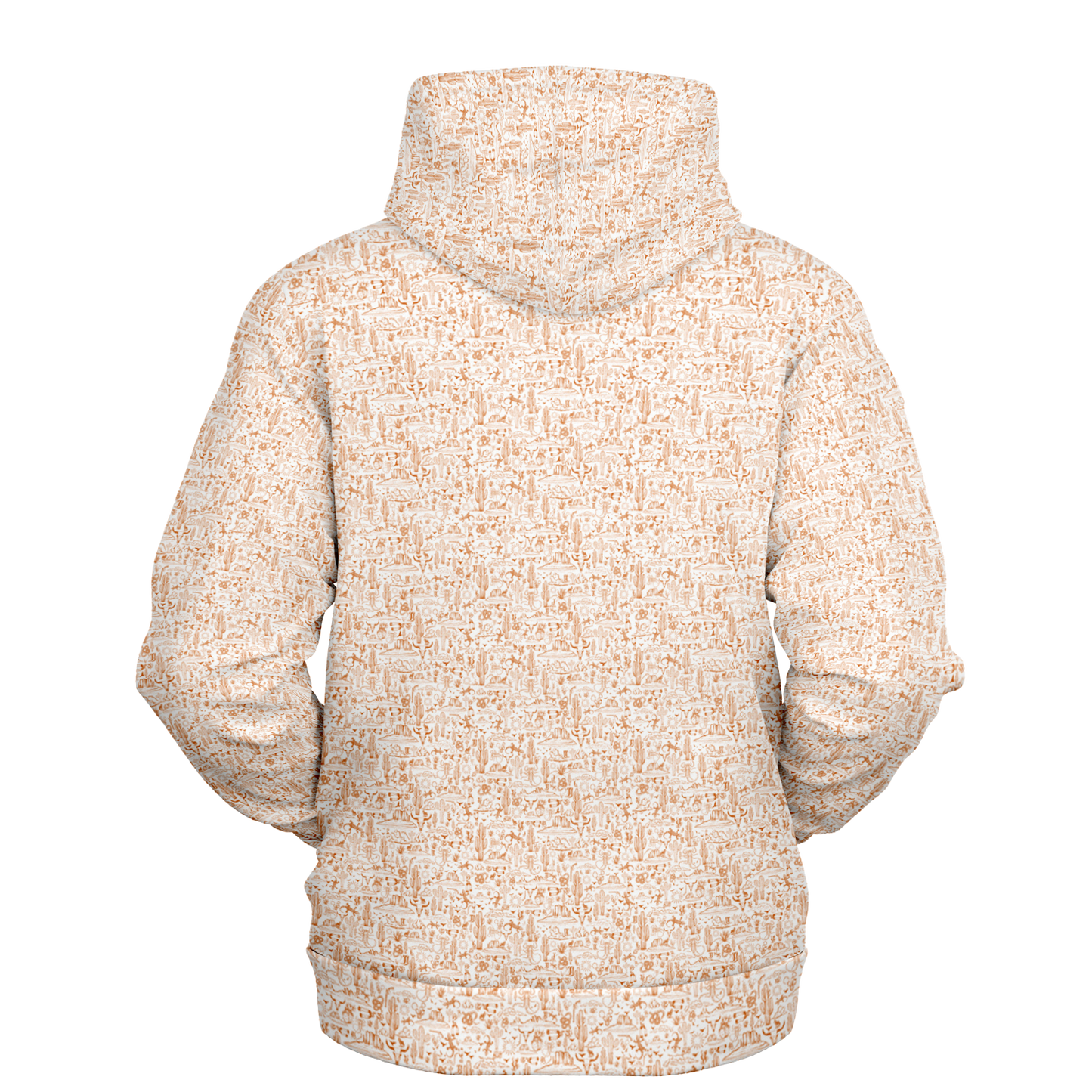 The Desert Athletic Hoodie - White Orange